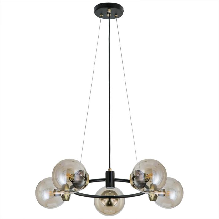 Люстра подвесная Citilux Планета CL105155 Бронза, Чёрный