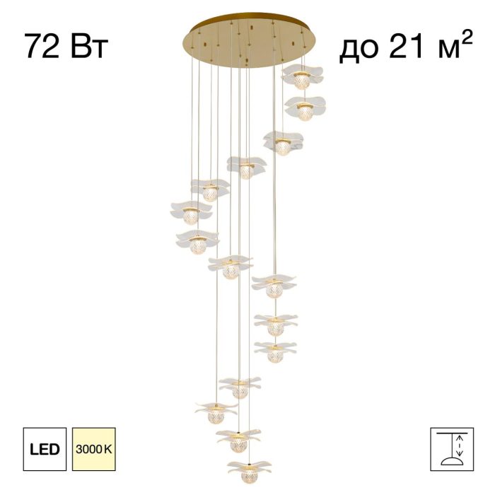 Люстра подвесная Citilux SIGNATURE CL247057 Бронза