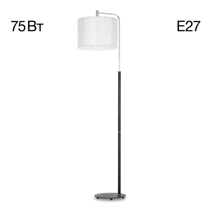 Торшер Citilux Тевин CL806031 Чёрный матовый, Хром