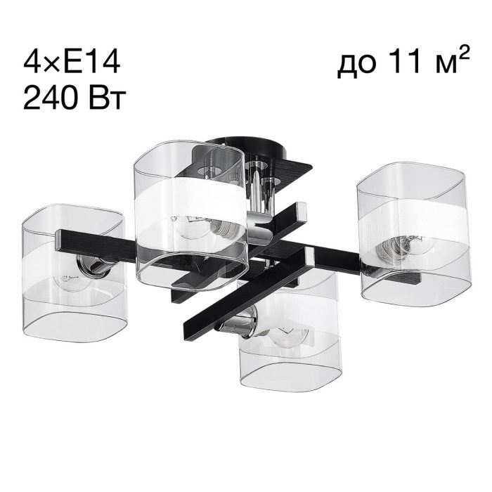 Люстра потолочная Citilux Вирта CL139242 Чёрный