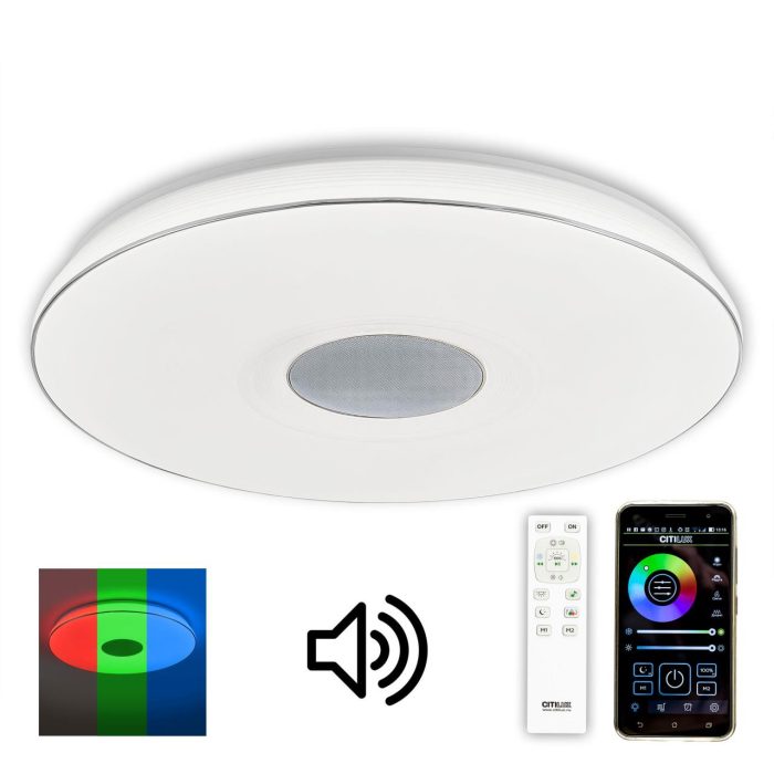 Люстра музыкальная Citilux Light & Music CL703M101 Белый