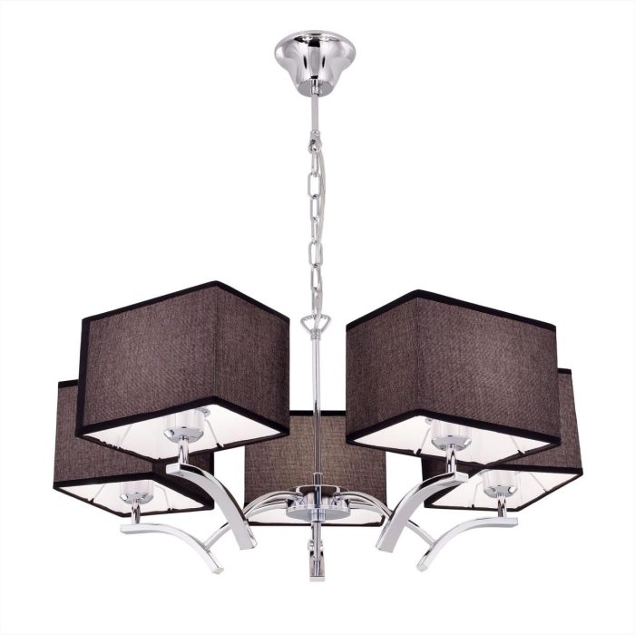 Люстра подвесная Citilux Эвора Квадро CL460252 Хром