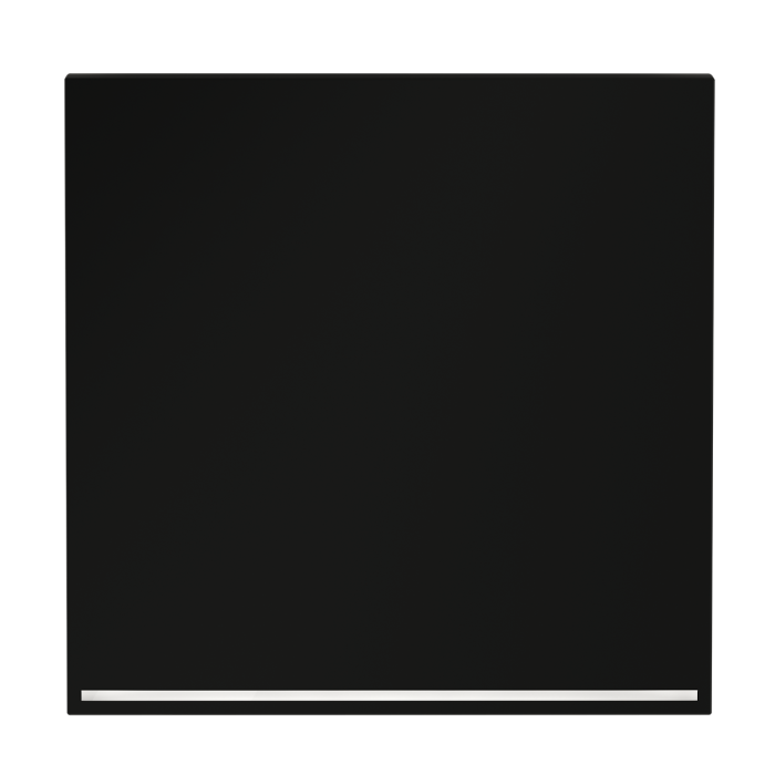 Клавиша для выключателя/переключателя одноклавишного с подсветкой, S70 (черный матовый)