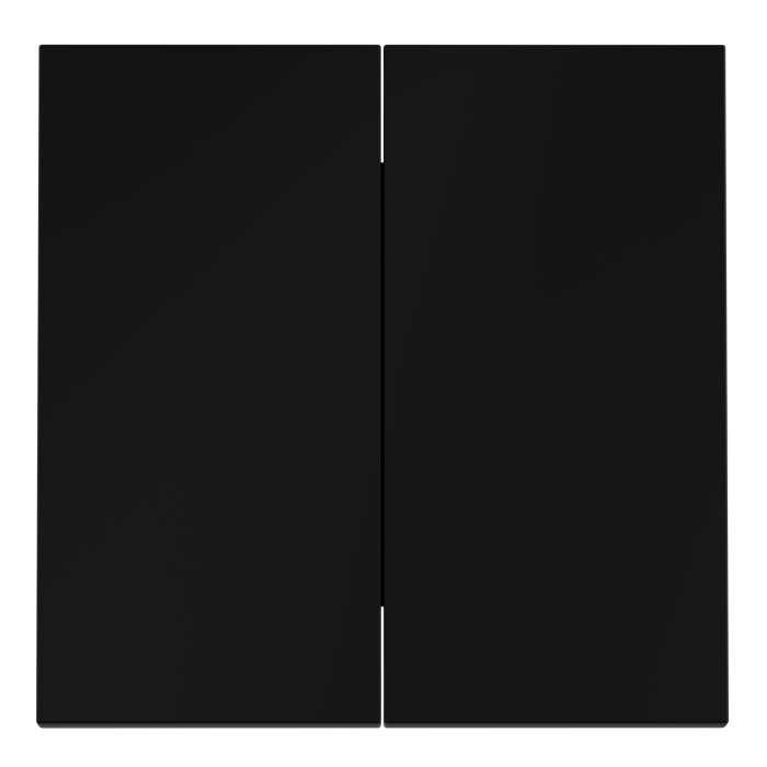 Клавиши для выключателя/переключателя двухклавишного, S70 (черный матовый)