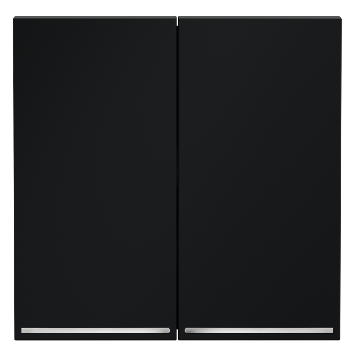 Клавиши для выключателя/переключателя двухклавишного с подсветкой, S70 (графит)