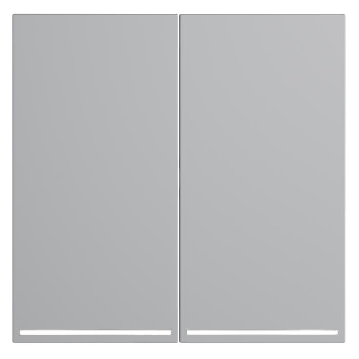 Клавиши для выключателя/переключателя двухклавишного с подсветкой, S70 (серый)