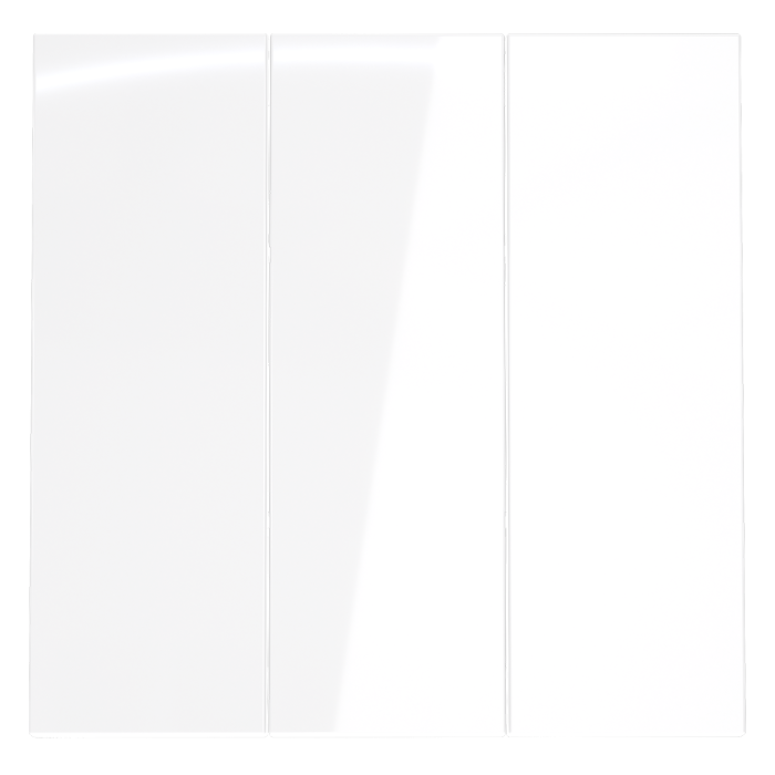 Клавиши для выключателя/переключателя трехклавишного, S70 (белый глянцевый)