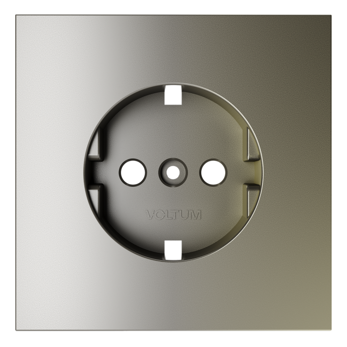 Накладка для розетки с заземлением, S70 (шелк)