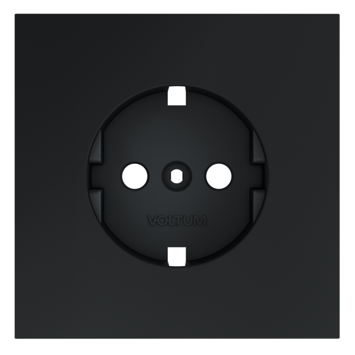 Накладка для розетки с заземлением, S70 (графит)