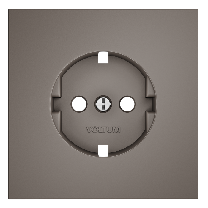 Накладка для розетки с заземлением, S70 (капучино)