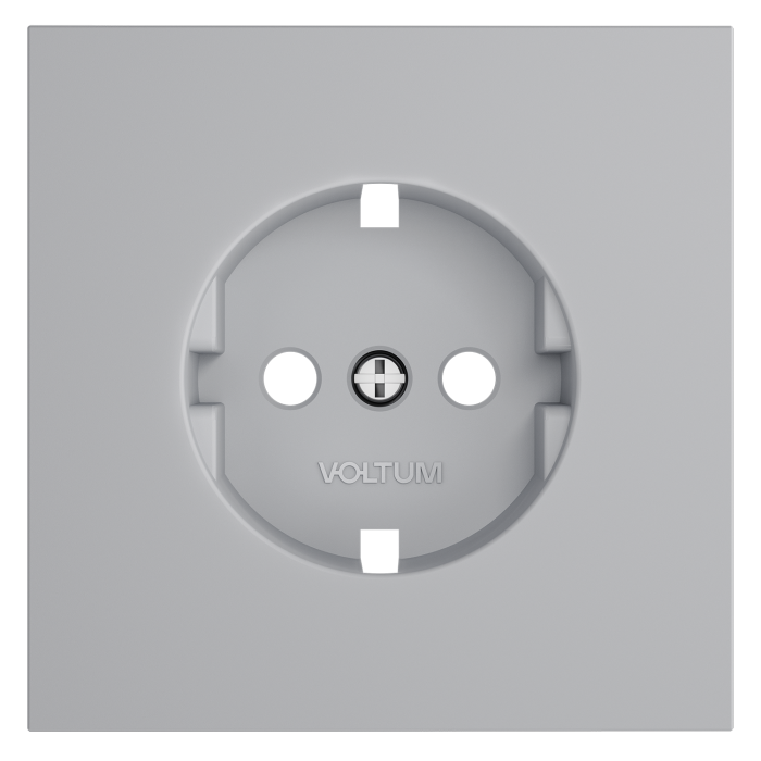 Накладка для розетки с заземлением, S70 (серый)