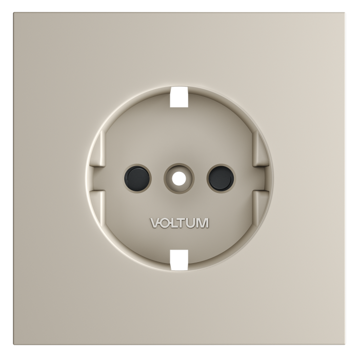 Накладка для розетки с заземлением и защитными шторками, S70 (кашемир)