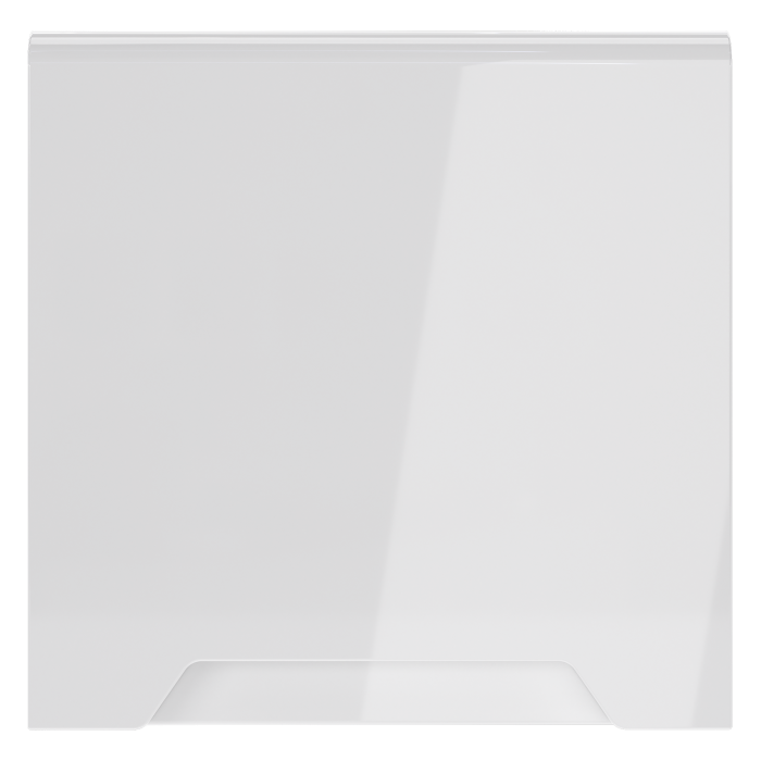 Накладка для розетки с заземлением, защитными шторками и крышкой, S70 (белый глянцевый)