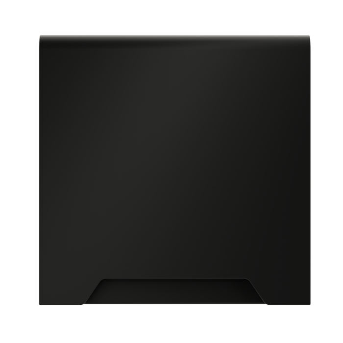 Накладка для розетки с заземлением, защитными шторками и крышкой, S70 (черный матовый)