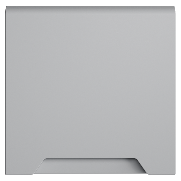 Накладка для розетки с заземлением, защитными шторками и крышкой, S70 (серый)