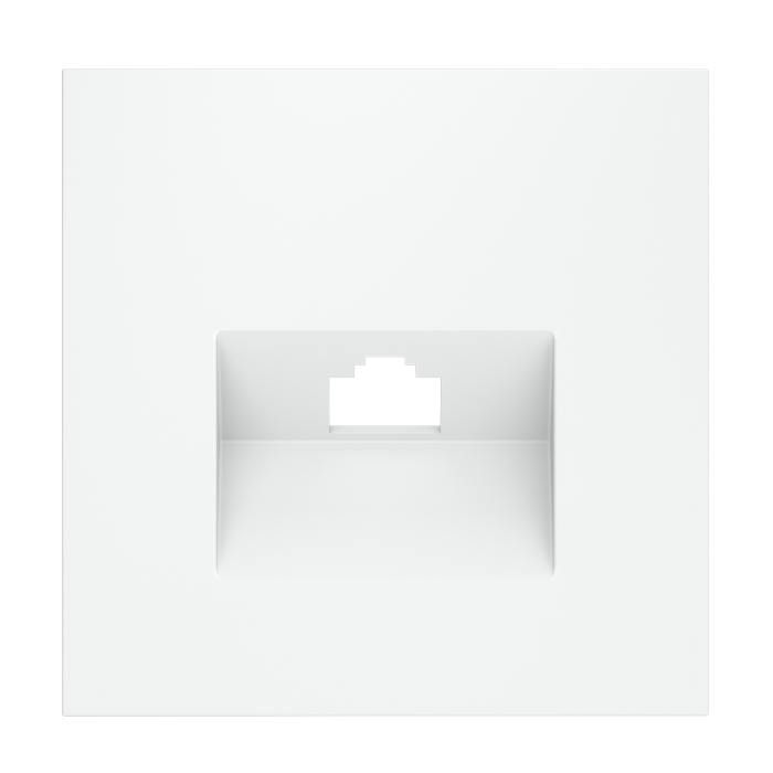 Накладка для розетки компьютерной RJ45 кат.6, S70 (белый матовый)