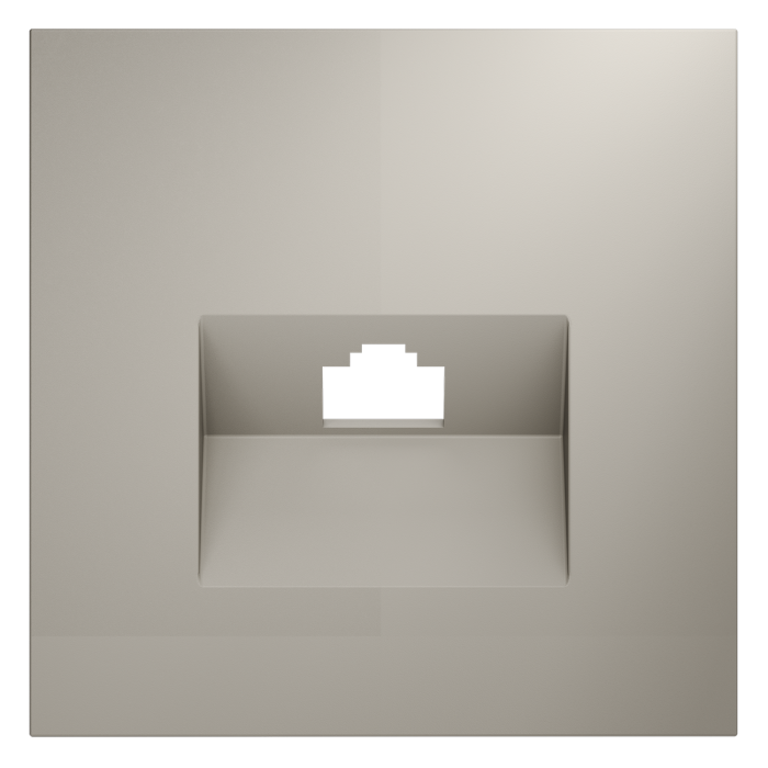 Накладка для розетки компьютерной RJ45 кат.6, S70 (кашемир)