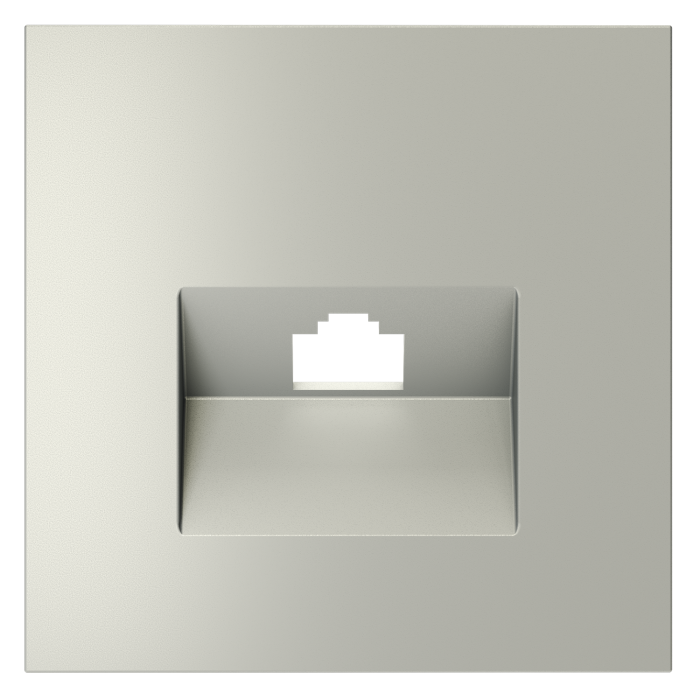 Накладка для розетки компьютерной RJ45 кат.6, S70 (сталь)