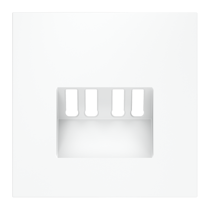 Накладка для розетки акустической 4-местной , S70 (белый матовый)