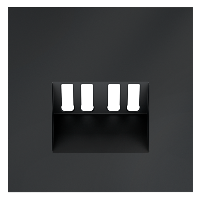 Накладка для розетки акустической 4-местной , S70 (графит)