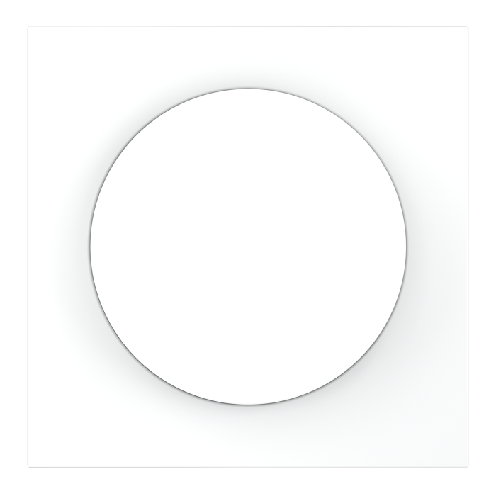 Накладка для светорегулятора поворотно-нажимного, S70 (белый матовый)