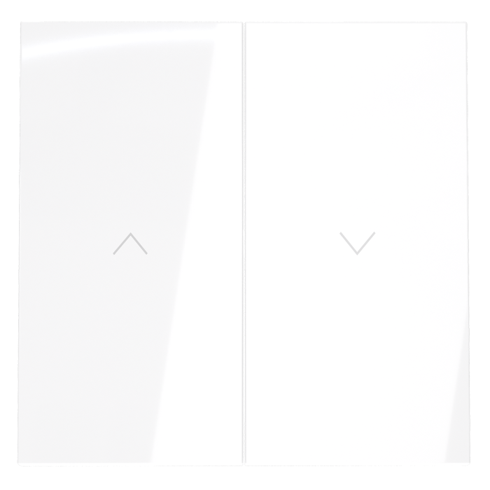 Клавиши для выключателя жалюзи, S70 (белый глянцевый)