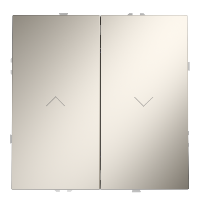 Выключатель встраиваемый VOLTUM S70 для жалюзи 10А, (кашемир)