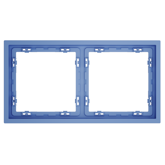 Рамка пластиковая VOLTUM S70 на 2 поста, (деним)