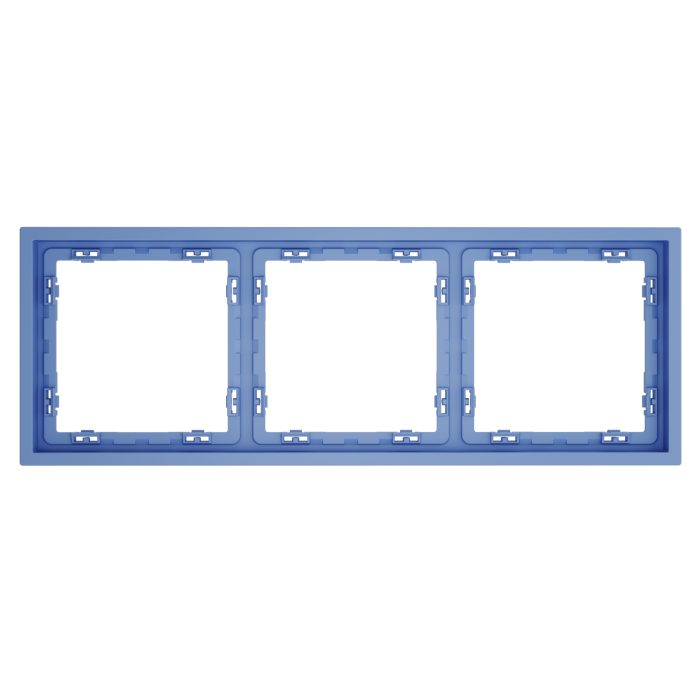 Рамка пластиковая VOLTUM S70 на 3 поста, (деним)