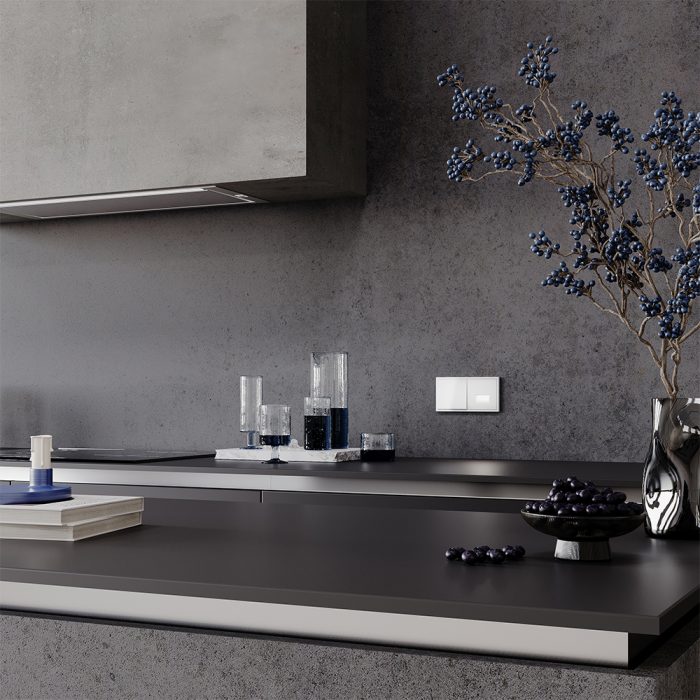 Рамка пластиковая VOLTUM S70 на 2 поста, (белый глянцевый)