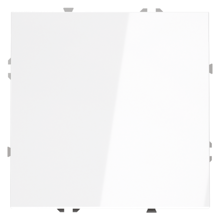 Перекрестный переключатель встраиваемый VOLTUM S70 одноклавишный 10А, (белый глянцевый)