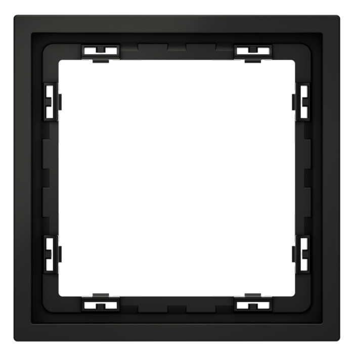 Рамка пластиковая VOLTUM S70 на 1 пост, (черный матовый)