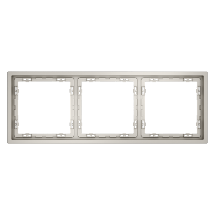 Рамка пластиковая VOLTUM S70 на 3 поста, (кашемир)