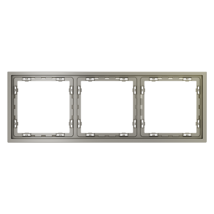 Рамка пластиковая VOLTUM S70 на 3 поста, (шелк)