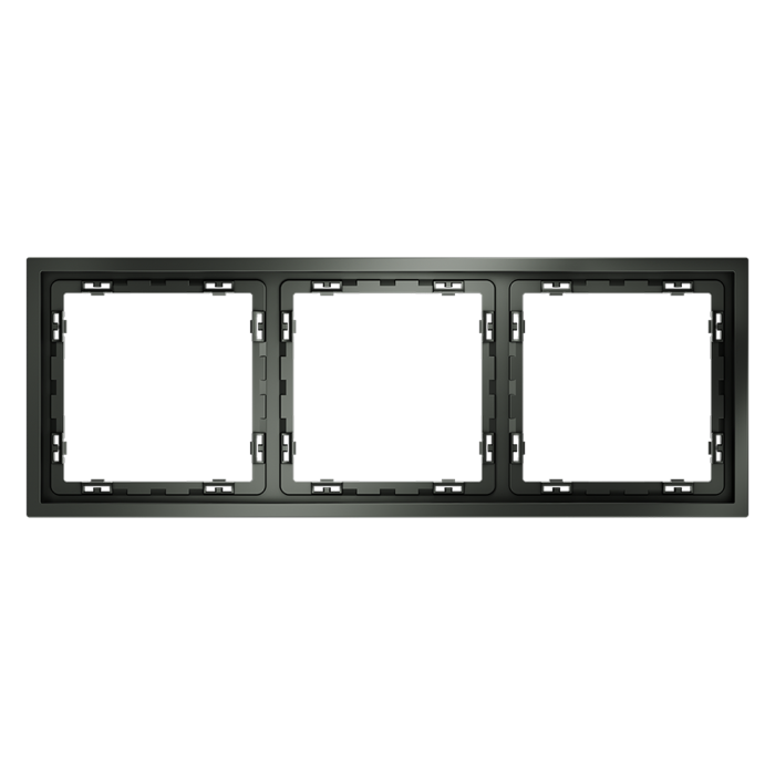 Рамка пластиковая VOLTUM S70 на 3 поста, (титан)