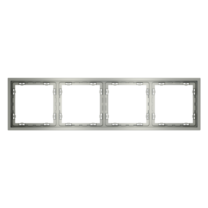 Рамка пластиковая VOLTUM S70 на 4 поста, (сталь)
