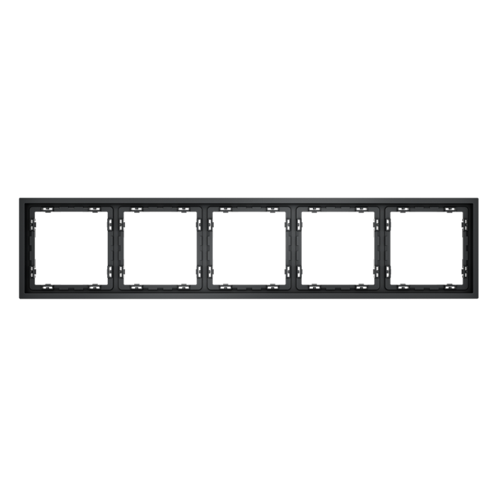 Рамка пластиковая VOLTUM S70 на 5 постов, (графит)