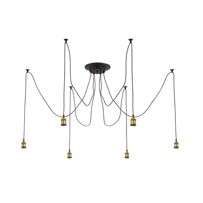 Люстра потолочная Citilux Эдисон CL451061 Венге (коричневый)