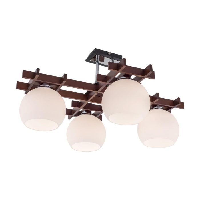 Люстра потолочная Citilux Нарита CL114141 Венге, Хром