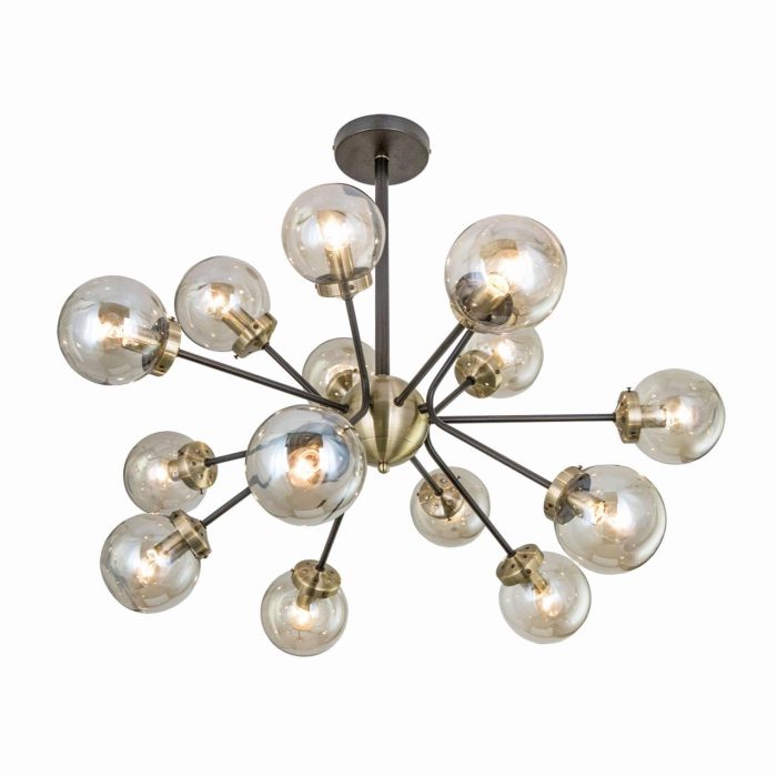 Люстра на штанге Citilux Планета CL105355 Бронза, Чёрный