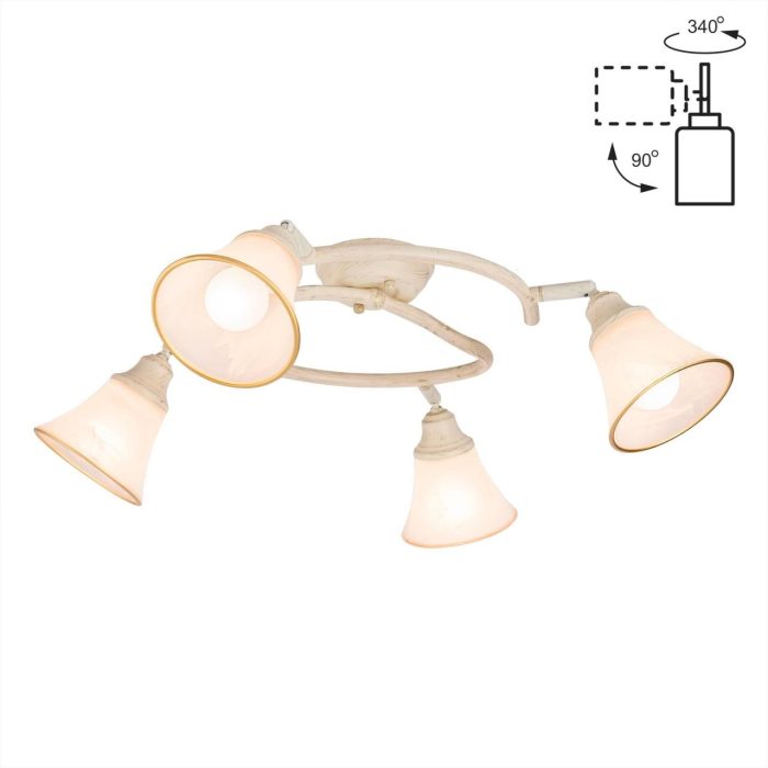 Спот поворотный Citilux Прованс CL511144 Белый, Бронза