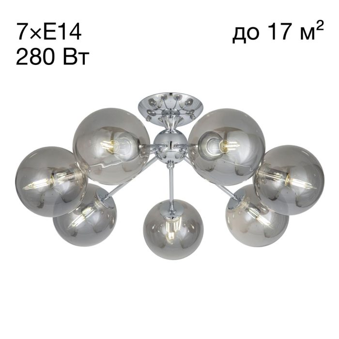 Люстра потолочная Citilux Томми CL102170 Хром