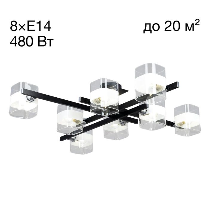 Люстра потолочная Citilux Вирта CL139282 Чёрный