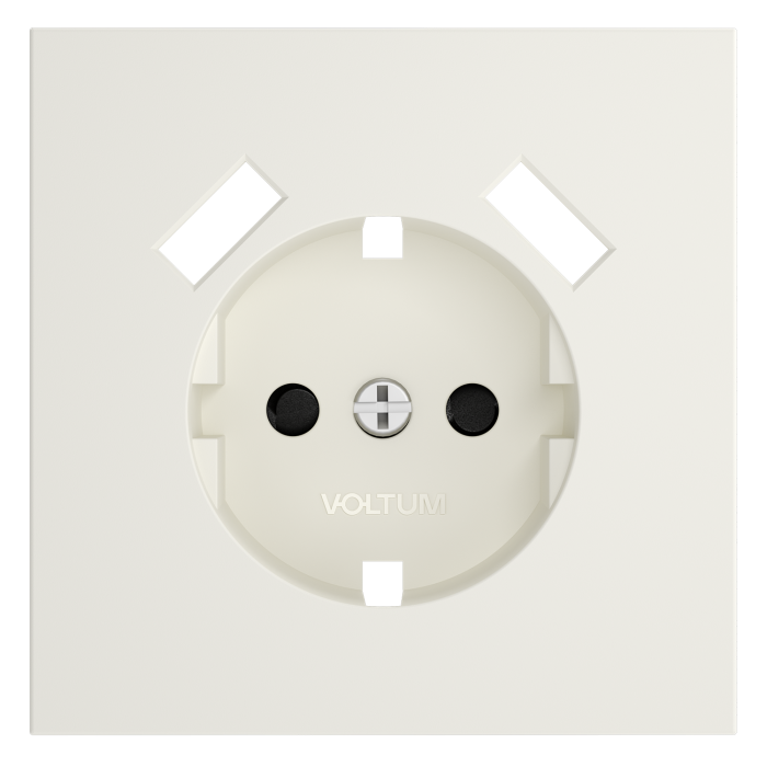 Накладка для розетки с заземлением и защитными шторками, с USB A+A, S70 (хлопок)