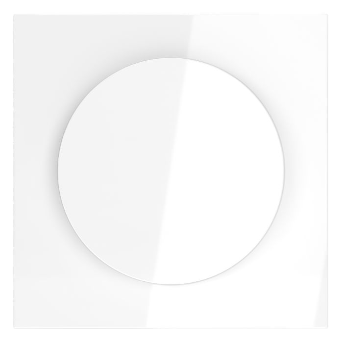 Накладка для светорегулятора поворотно-нажимного, S70 (белый глянцевый)