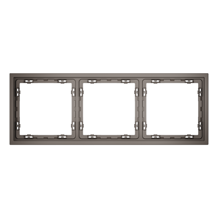 Рамка пластиковая VOLTUM S70 на 3 пост, (капучино)