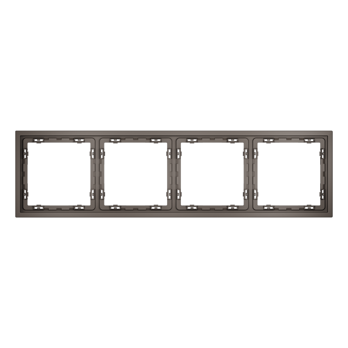 Рамка пластиковая VOLTUM S70 на 4 пост, (капучино)