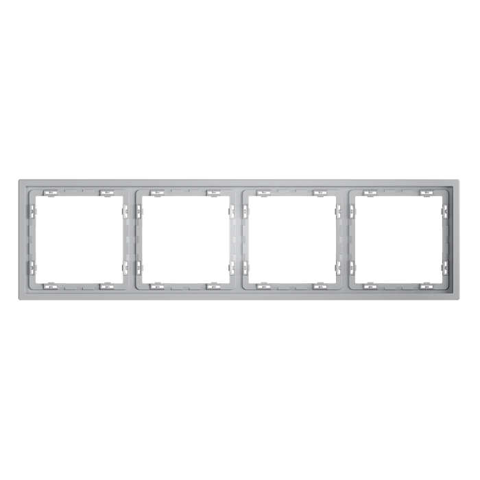 Рамка пластиковая VOLTUM S70 на 4 поста, (серый)