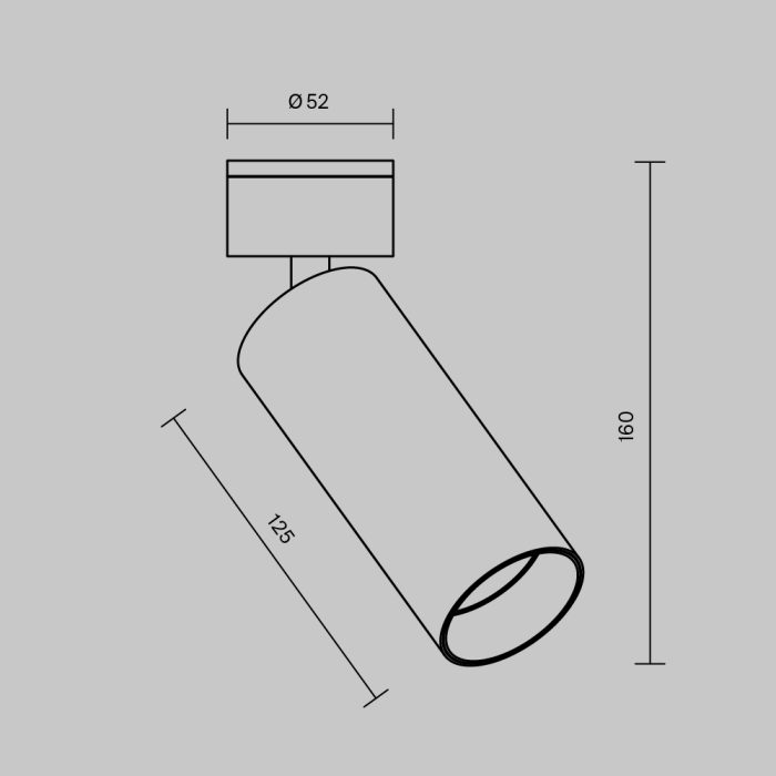 Потолочный светильник Technical C055CL-L12W2.7K-W-W