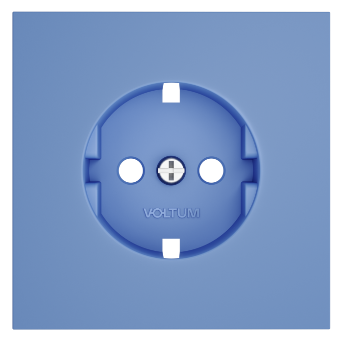 Накладка для розетки с заземлением, S70 (деним)